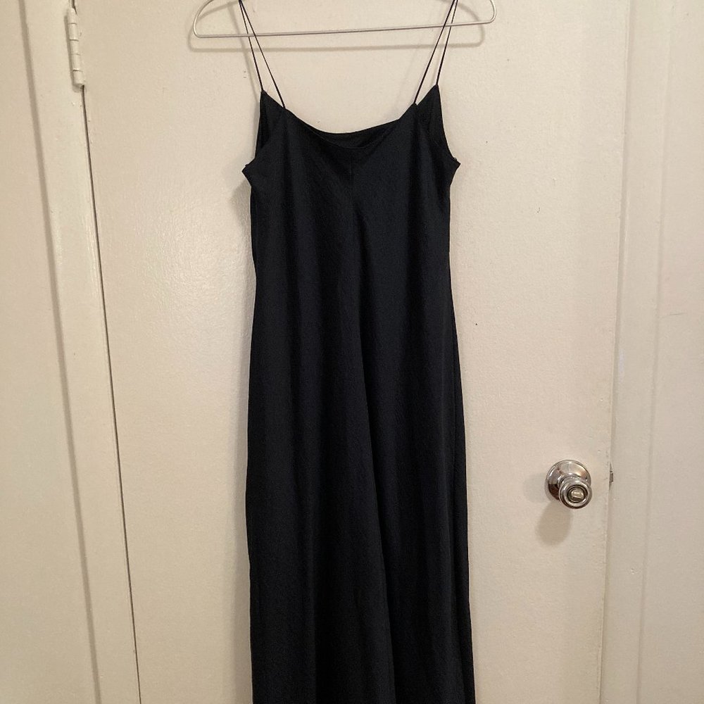 Vince Navy Midi Slip Dress -- S, EUC